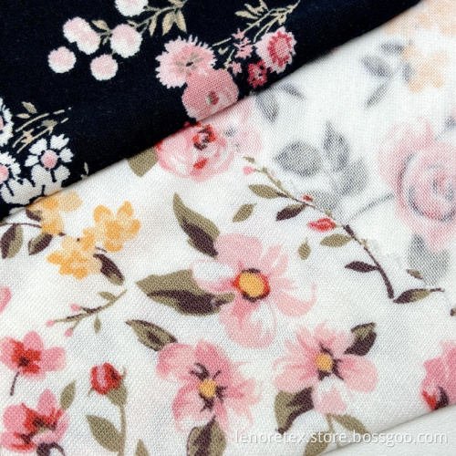 Rayon Spandex Screen Printing Knit Single Jersey Fabric
